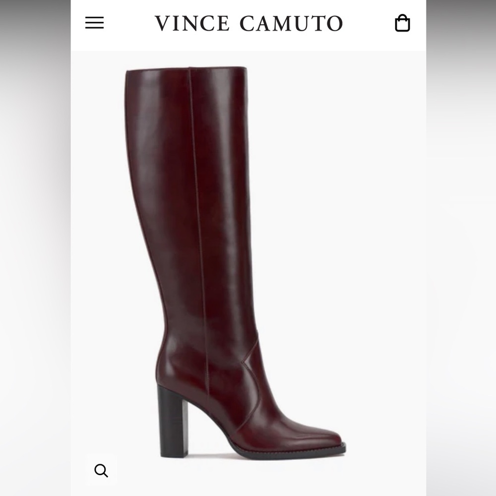 Mahogany Extra Wide Calf Boots - NEVER WORN